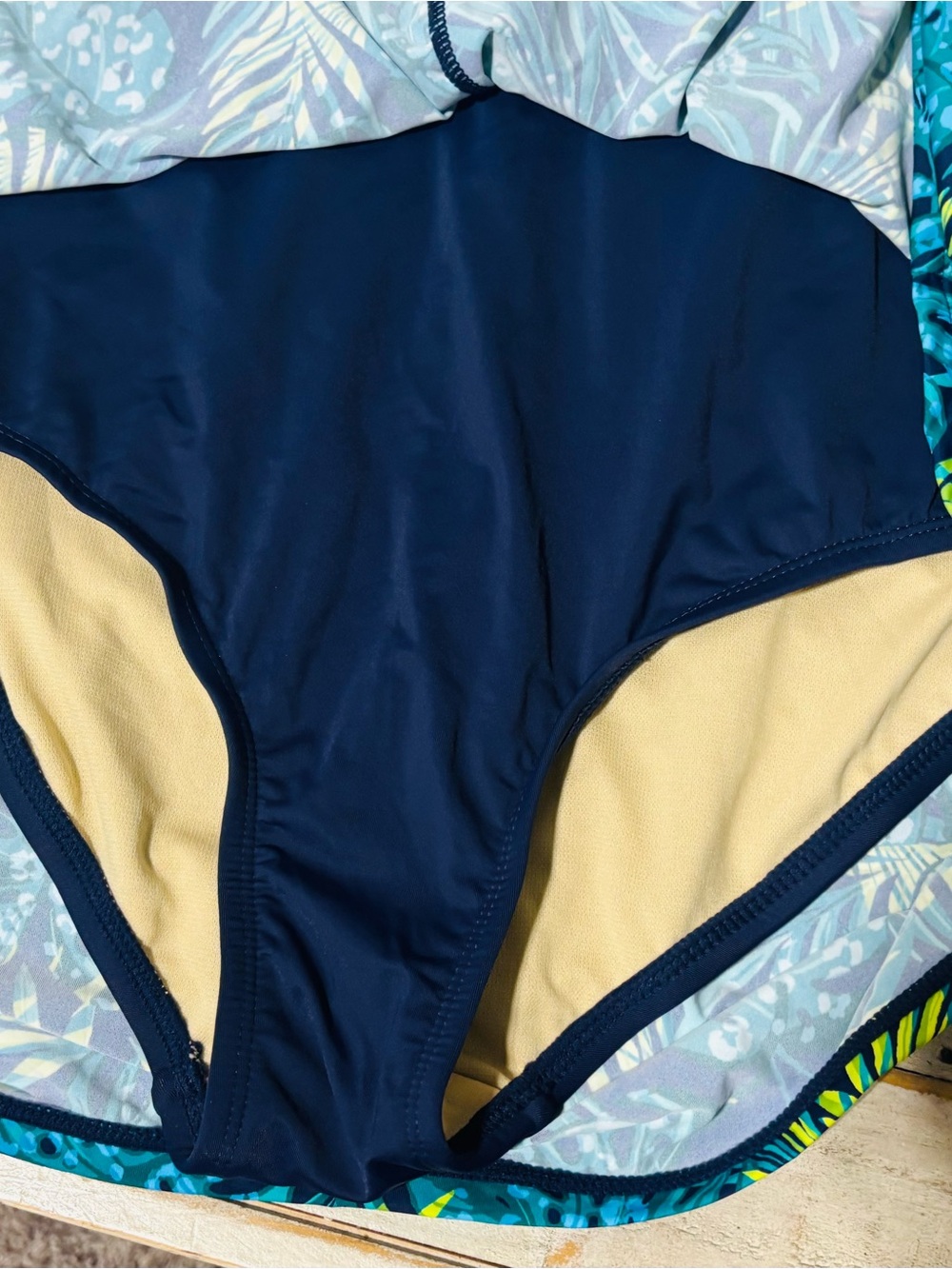 NWOT❤️Swim 360 Palm Leaf Tankini-Sz 16 - Picture 3 of 4